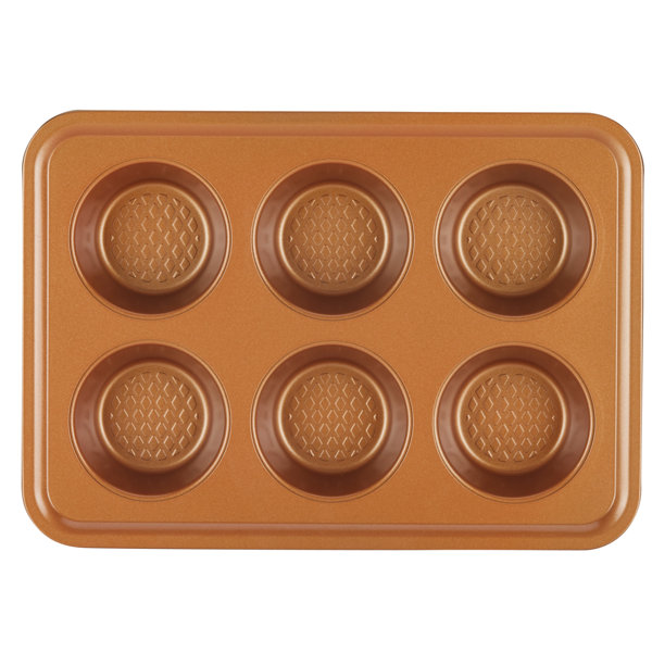 Ayesha Curry Bakeware Toaster Oven Baking Pan Set, 4 Piece, Copper